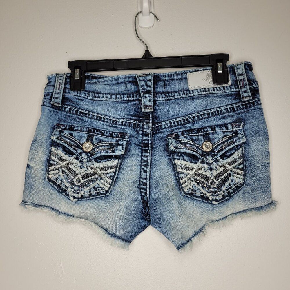 Y2k Hydraulic low rise grunge micro mini mcbling bimbocore shorts size 9